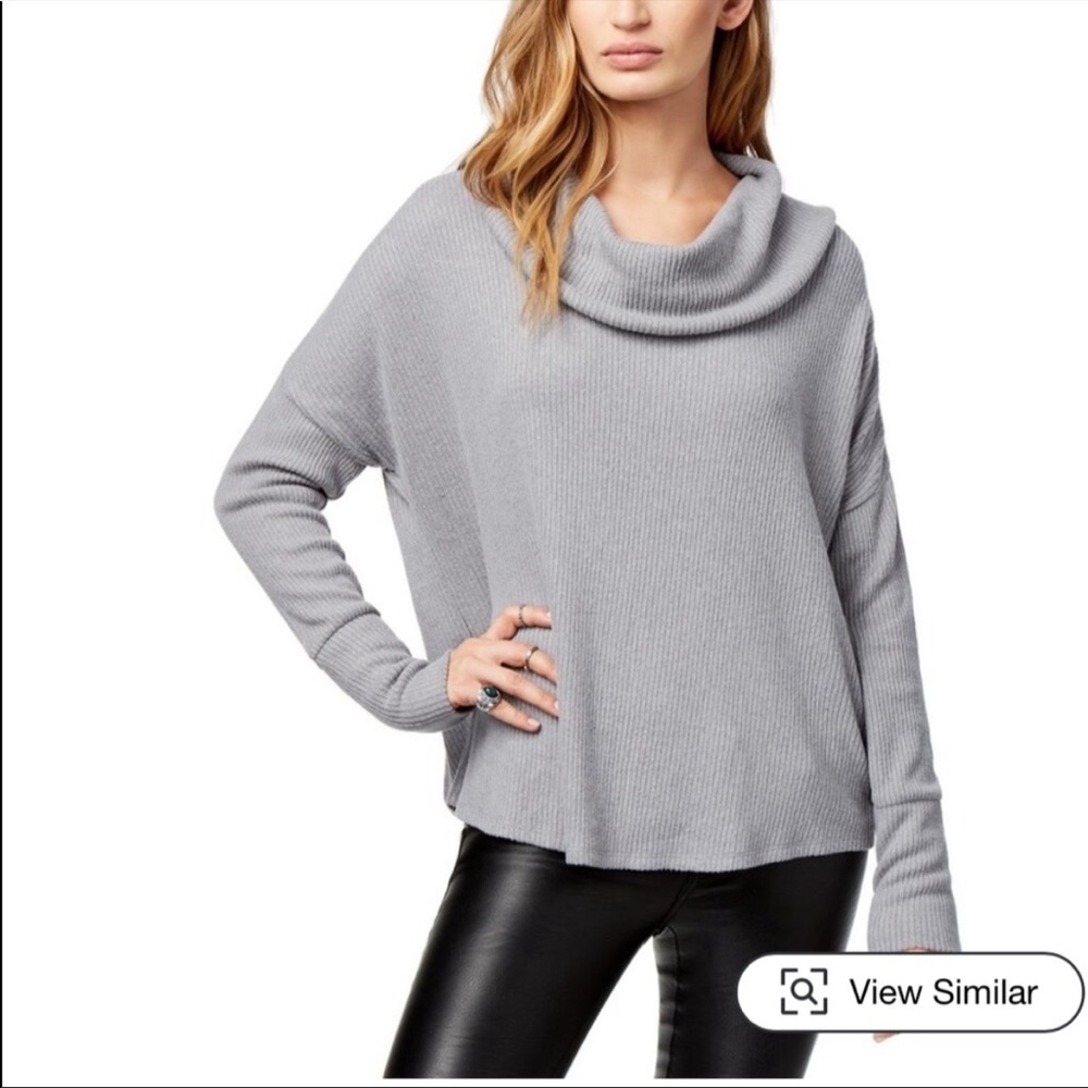 Lucky Brand Grey Open Back Sweater